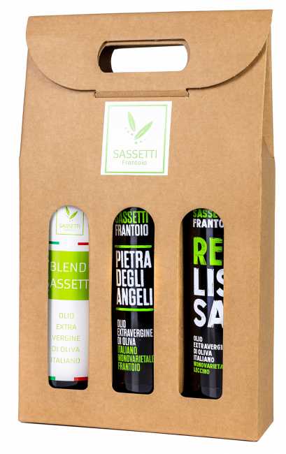 Box regalo Sassetti 3 x 500 ml.